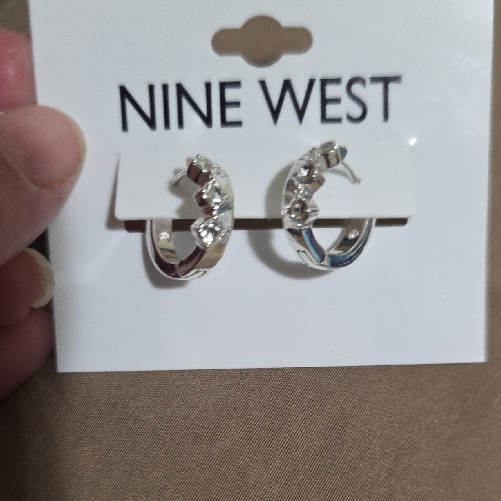 Nine West Silver Stud Earrings